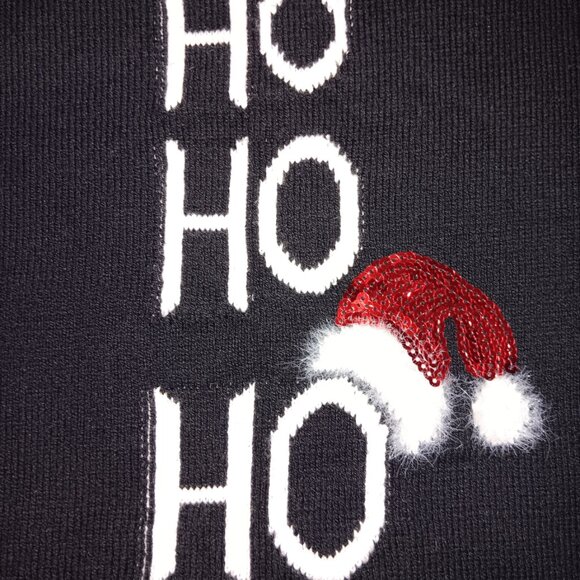 IF IT WERE ME LONG SLEEVE HO HO HO CHRISTMAS SWEATER - Picture 5 of 15